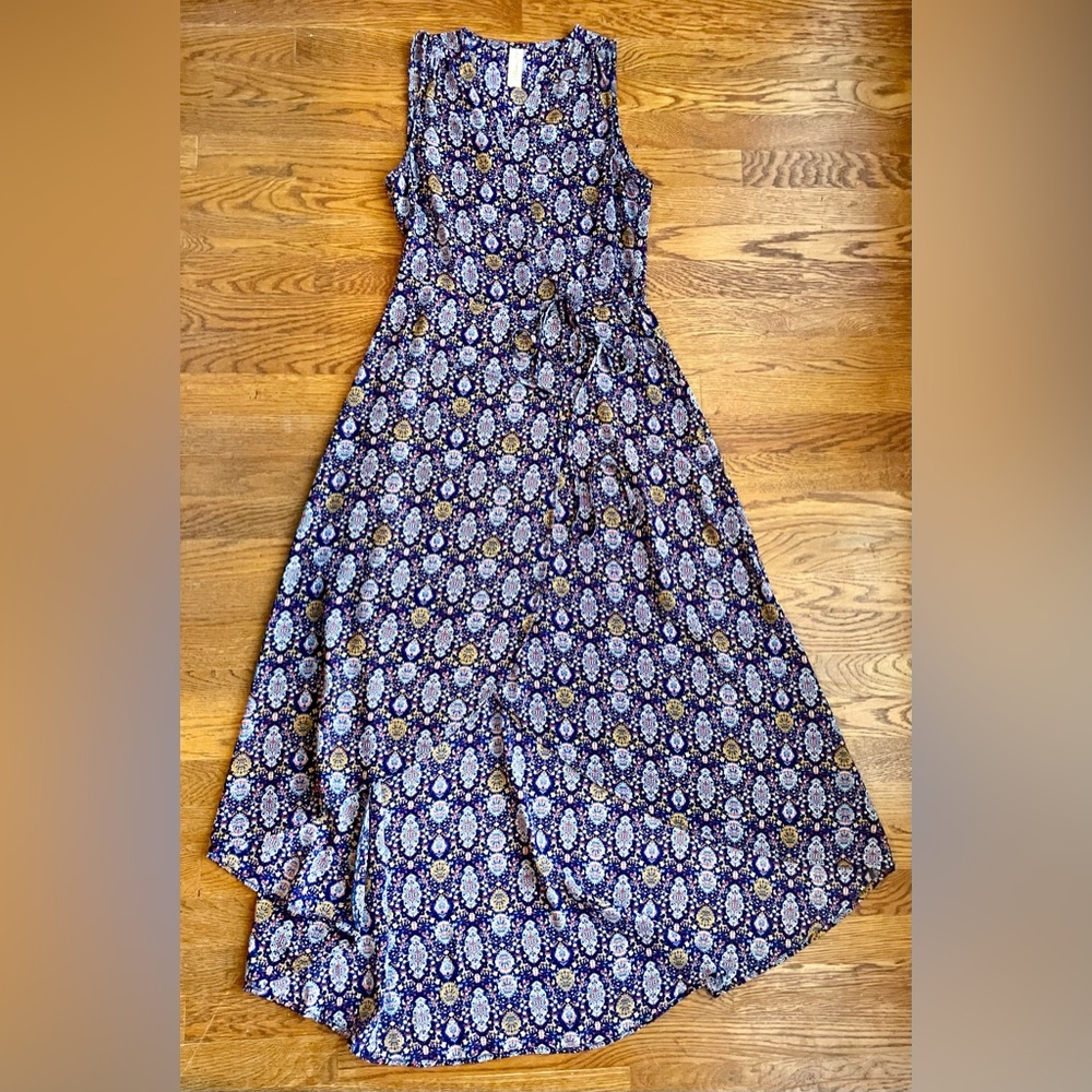 Alison Joy Printed Wrap Dress Size Small